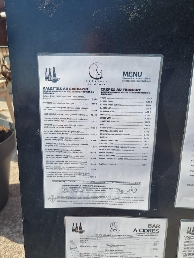 Crêperie de Monta - Menu Image 4